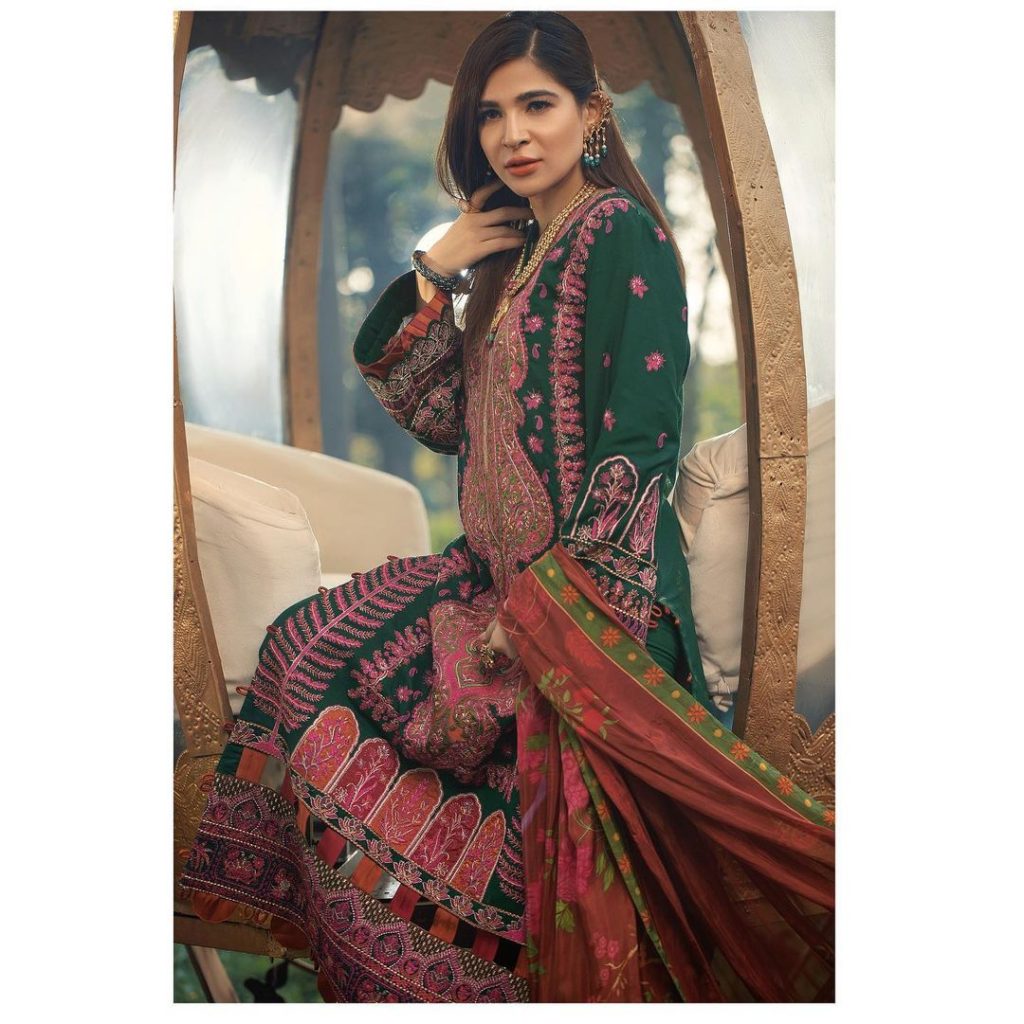 Maryam Hussain Latest Collection Featuring Ayesha Omar
