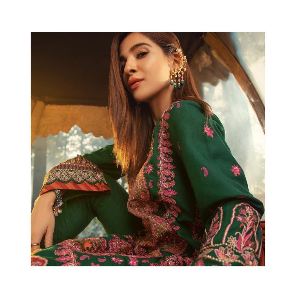 Maryam Hussain Latest Collection Featuring Ayesha Omar