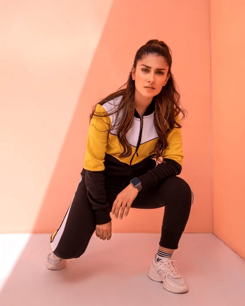 Sporty Look of The Lovely Ayeza Khan - Complete Collection