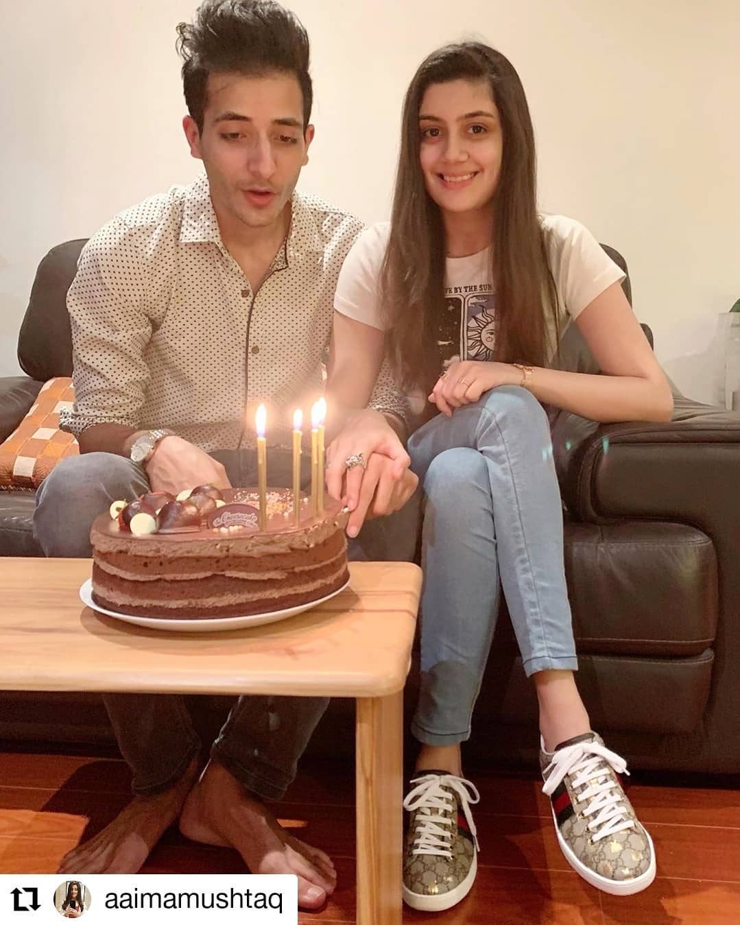 Urwa and Mawra Hocane Brother Inse Yazdan with his Wife