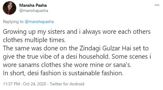 Mansha Pashas Remarks About Desi Fashion