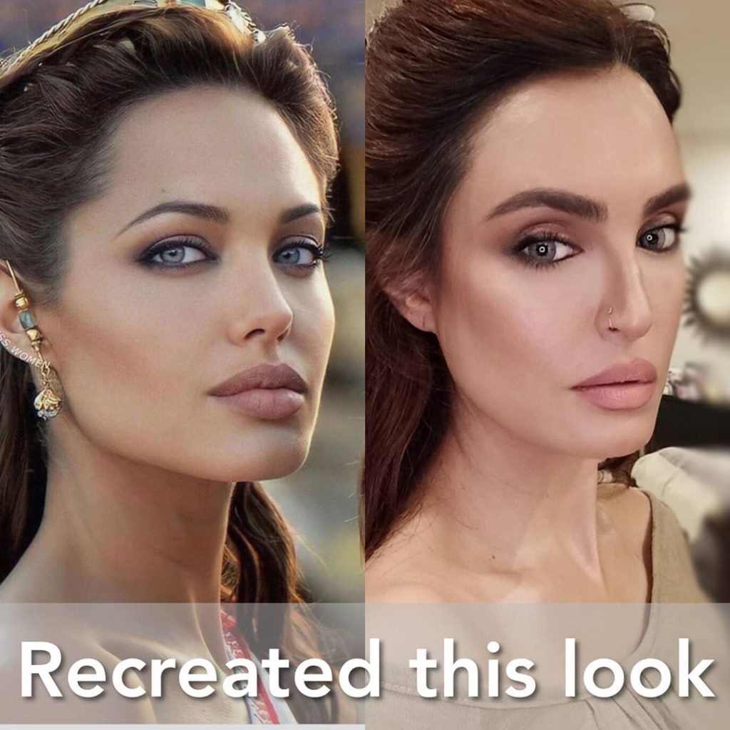 That is How Nadia Hussain Recreates Angelina Jolie