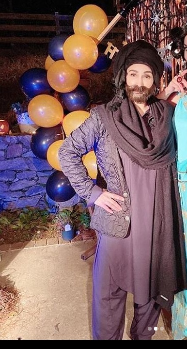 Unique Style Adapted By Reema Khan On Halloween