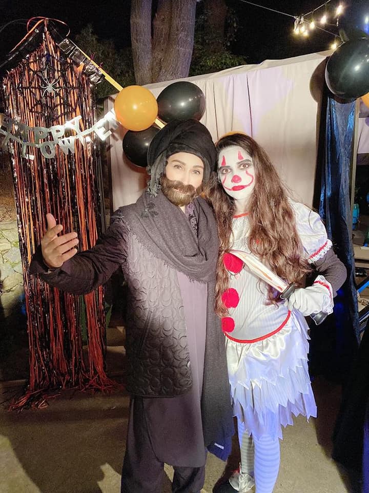 Unique Style Adapted By Reema Khan On Halloween