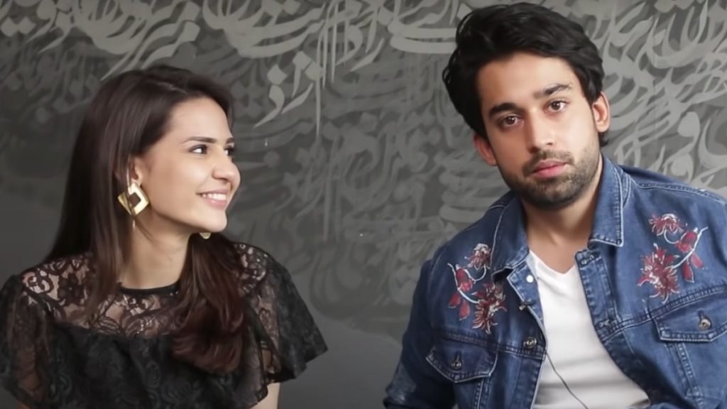 Bilal Abbas and Madiha Imam on the sets of Ek Jhooti Love Story