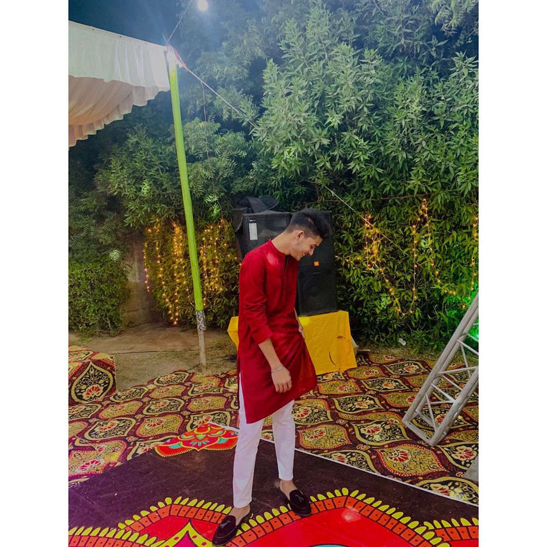 Aiman Khan Spotted at Family Wedding Event