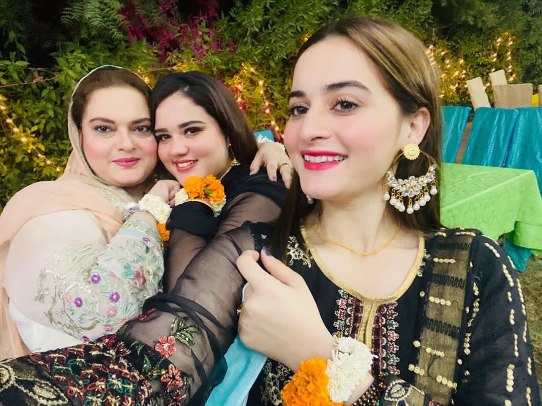 Aiman Khan Spotted at Family Wedding Event