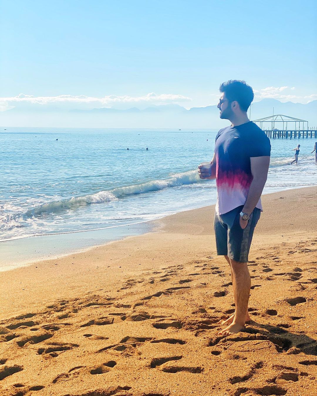 Aiman Khan and Muneeb Enjoying Beach Day in Antalya