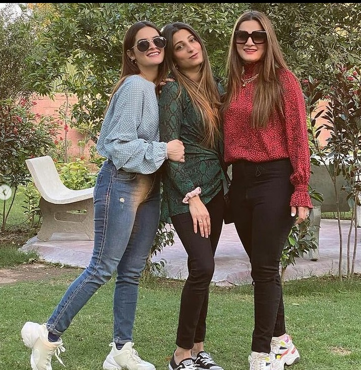 Aiman Khan and Minal khan Birthday with Amal