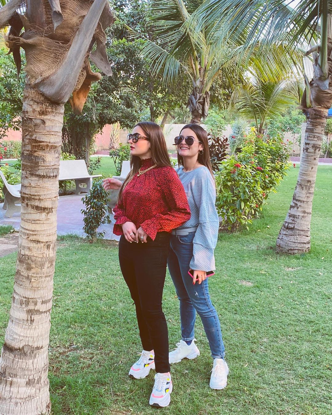 Aiman Khan and Minal khan Birthday with Amal