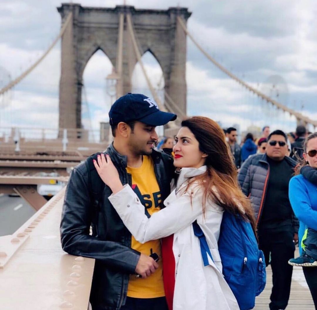 Actress Alizeh Tahir Pictures with her Husband from Different Countries