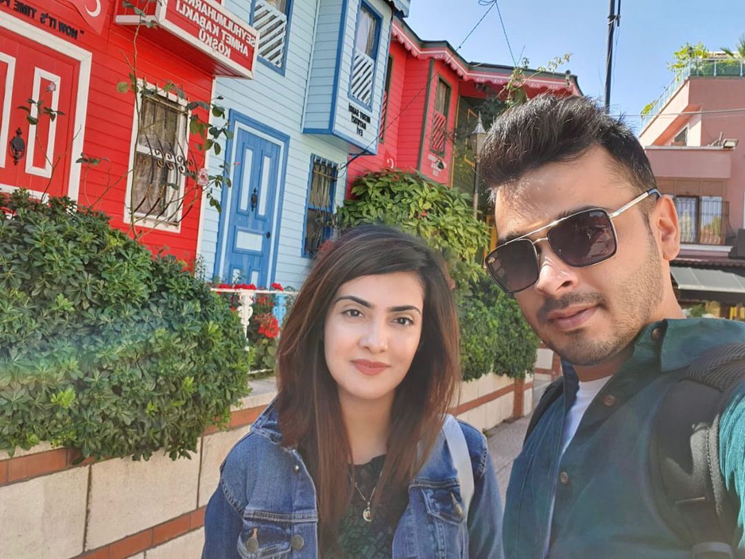 Actress Alizeh Tahir Pictures with her Husband from Different Countries