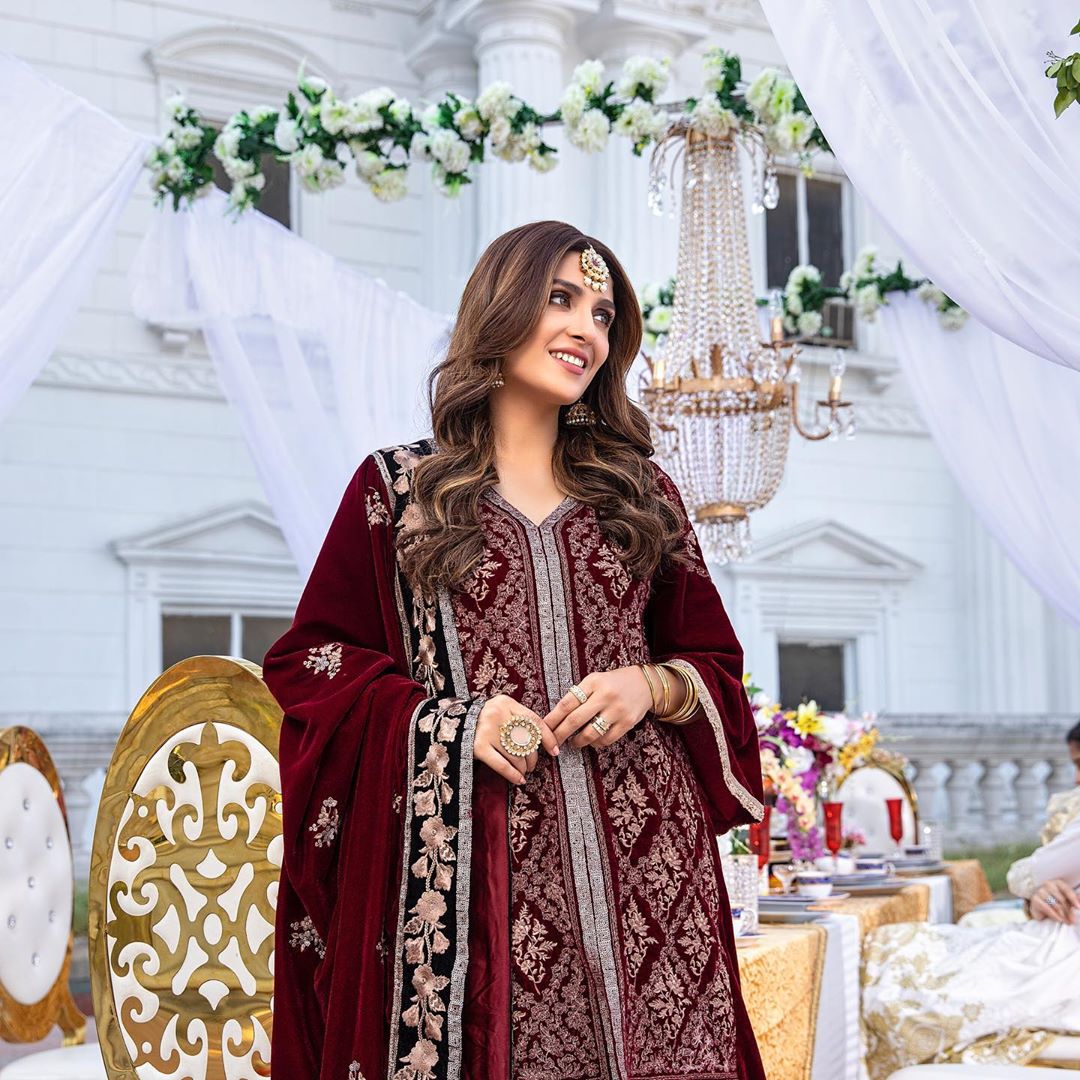 Azure Velvet Winter Collection 2020 Featuring Ayeza Khan