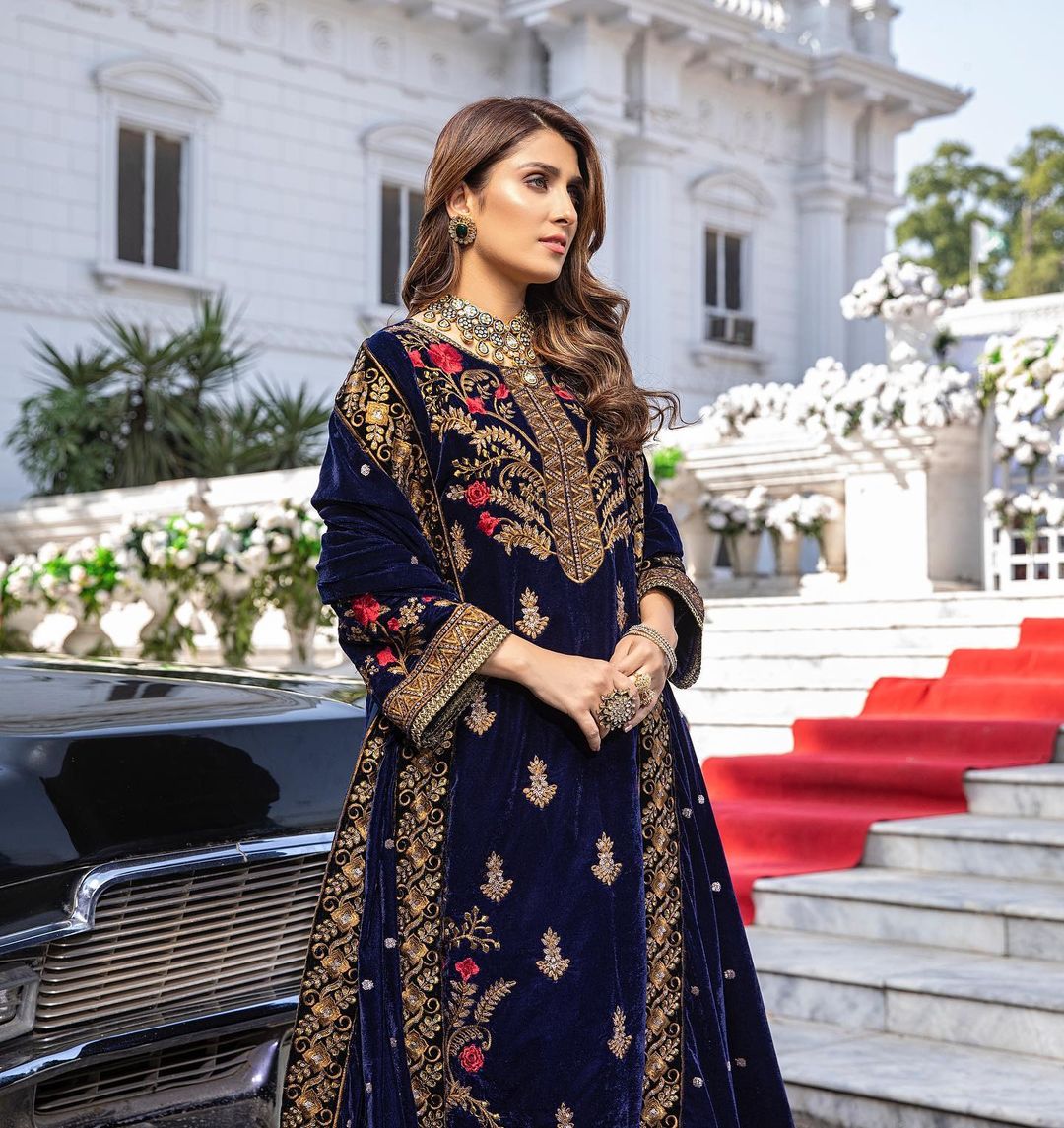 Azure Velvet Winter Collection 2020 Featuring Ayeza Khan