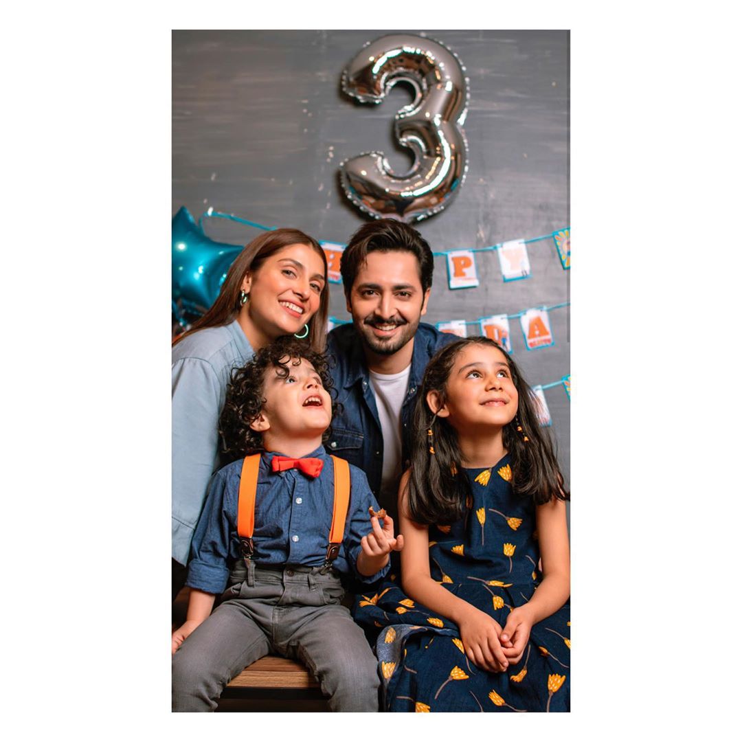 Ayeza Khan and Danish Taimoor Celebrated 3rd Birthday Of Their Son Rayan