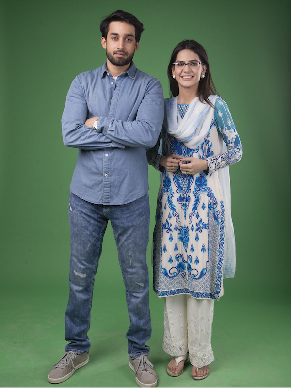 Bilal Abbas and Madiha Imam on the sets of Ek Jhooti Love Story