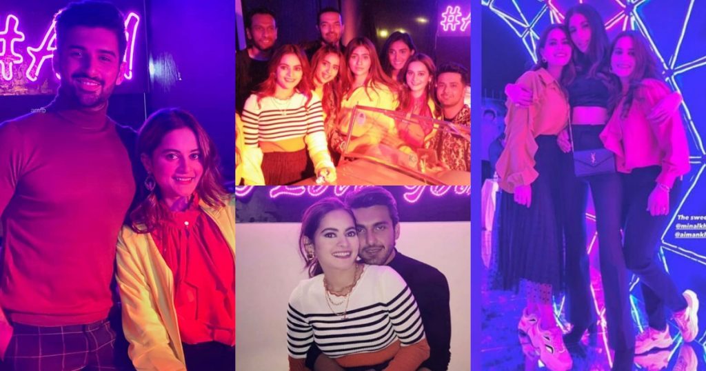 Aiman Khan and Minal Khan Birthday Party