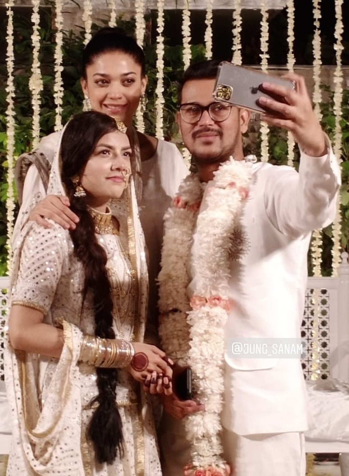 Actor Fahad Mustafa with his Family at a Recent Wedding Event