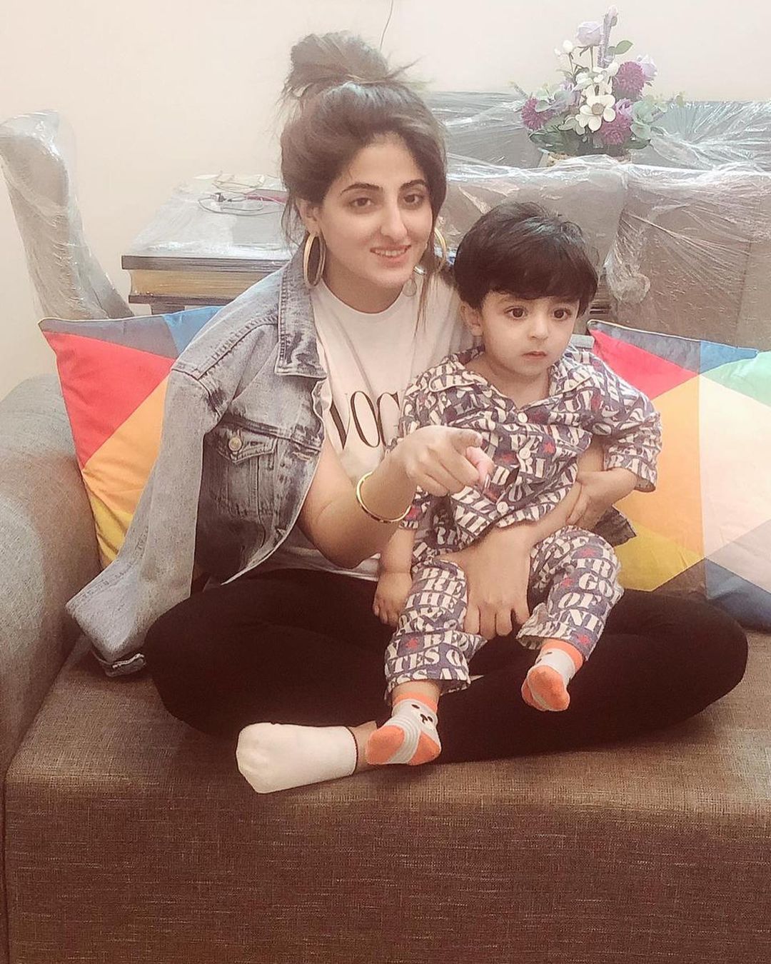 Actress Fatima Sohail Latest Beautiful Clicks with her Son