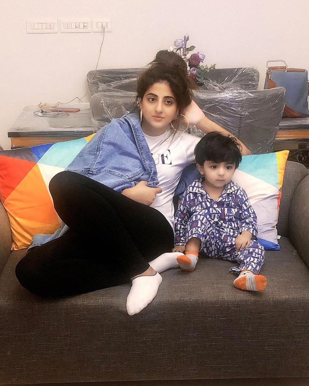 Actress Fatima Sohail Latest Beautiful Clicks with her Son