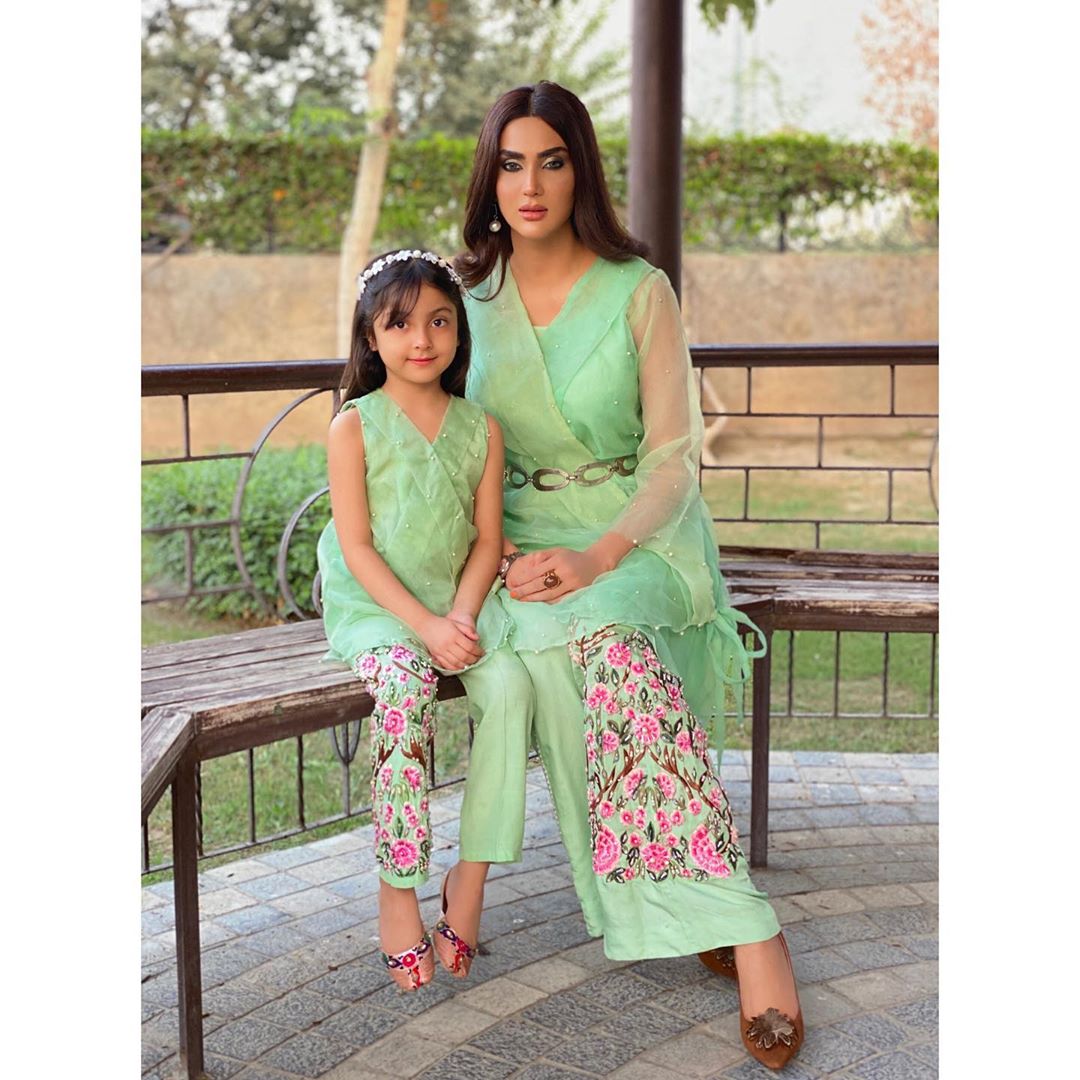 Actress Fiza Ali with her Cute Daughter Faraal - Adorable Pictures