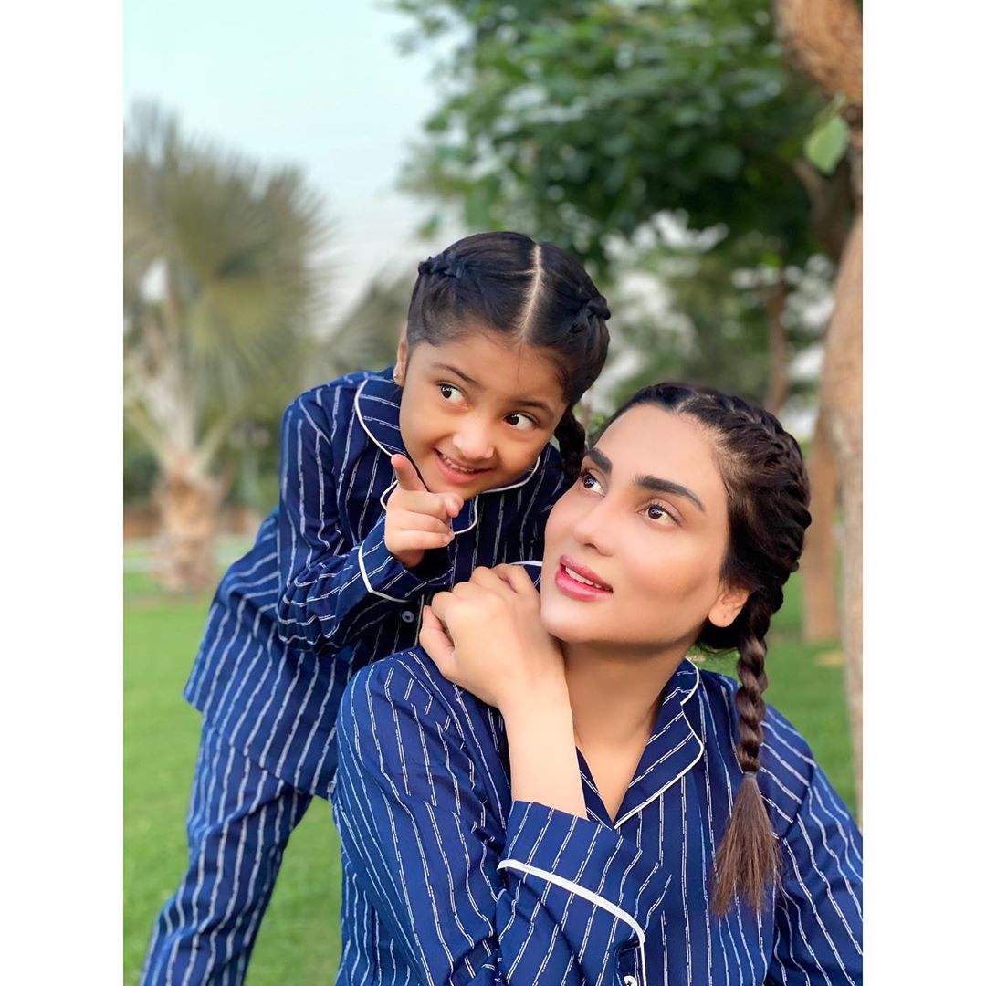 Actress Fiza Ali with her Cute Daughter Faraal - Adorable Pictures