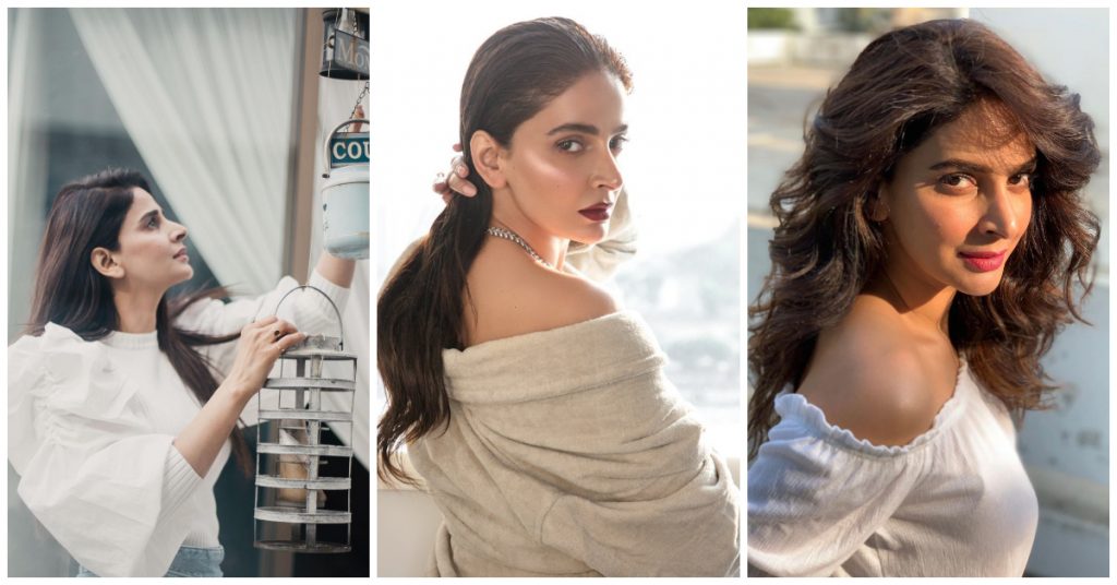 Lovely Photos of Saba Qamar With 45 Shades of White