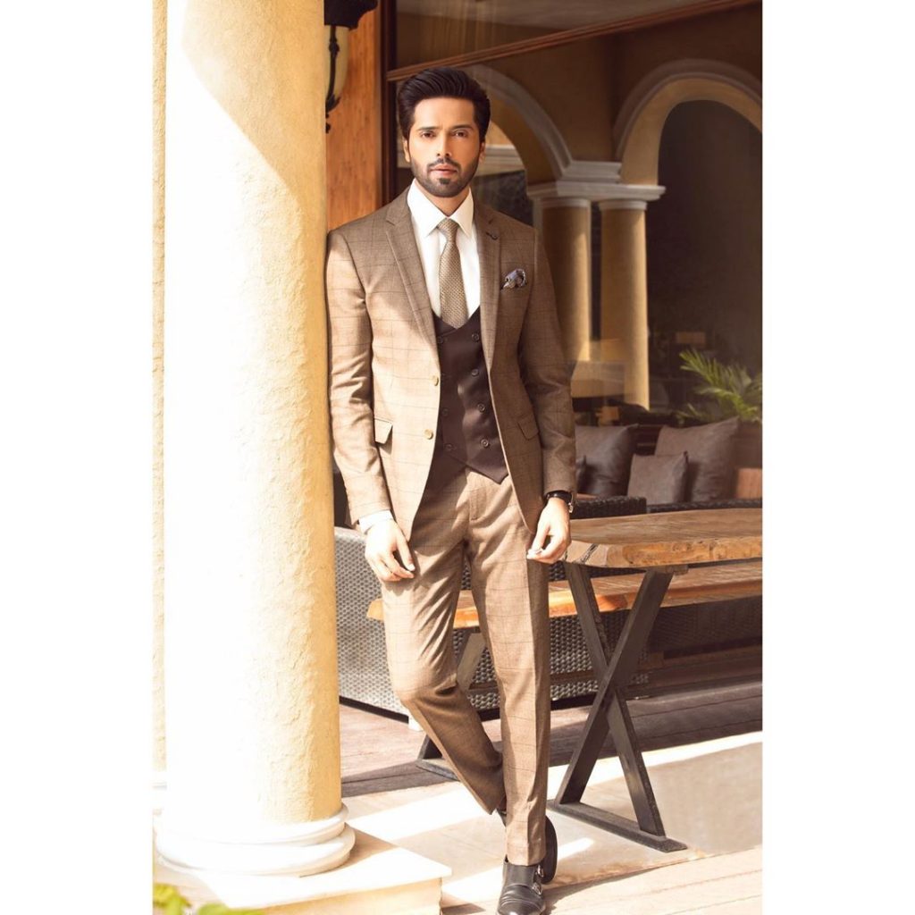 Fahad mustafa sales coat pant