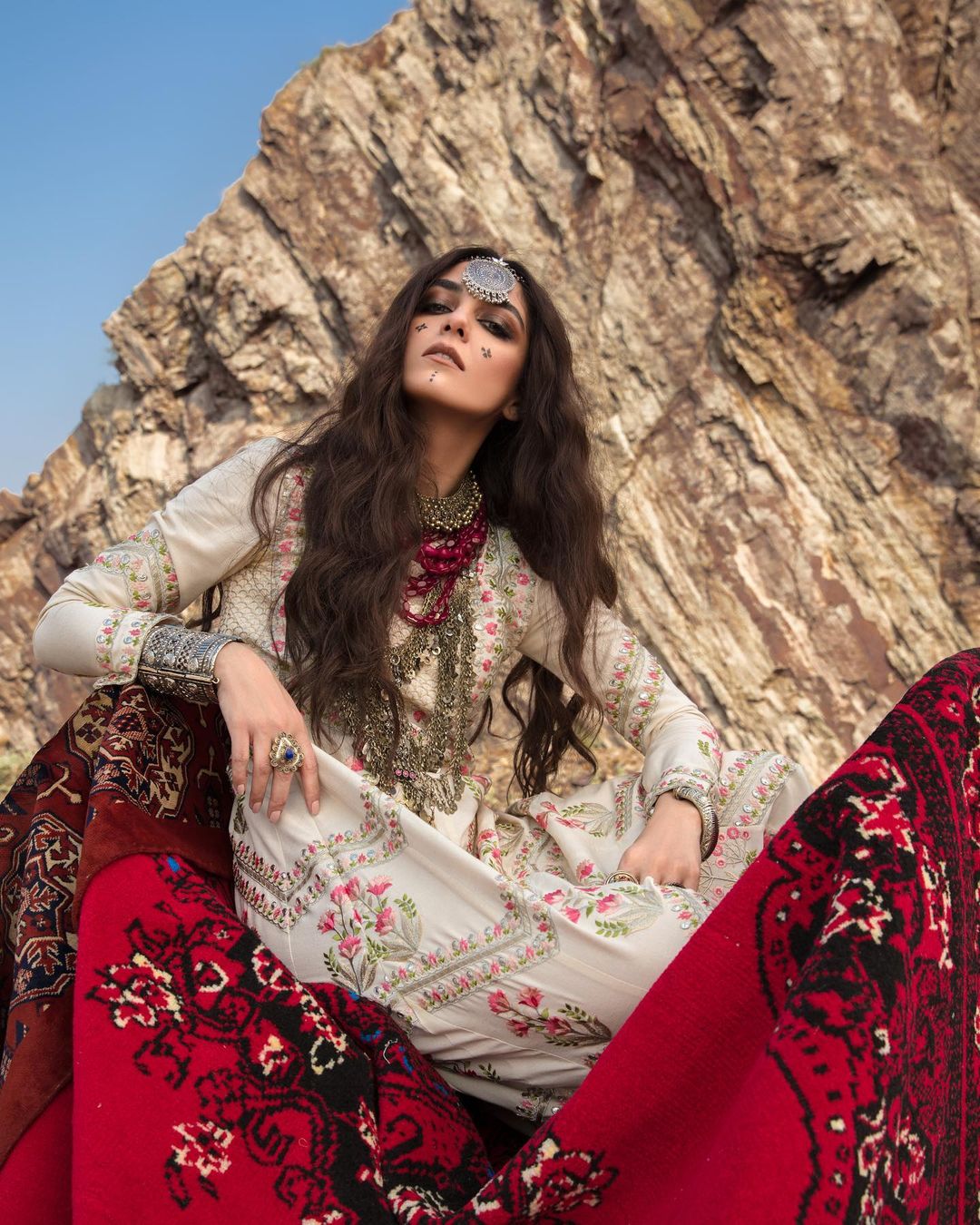 Crimson Winter Collection 2020 by Saira Shakira Featuring Maya Ali