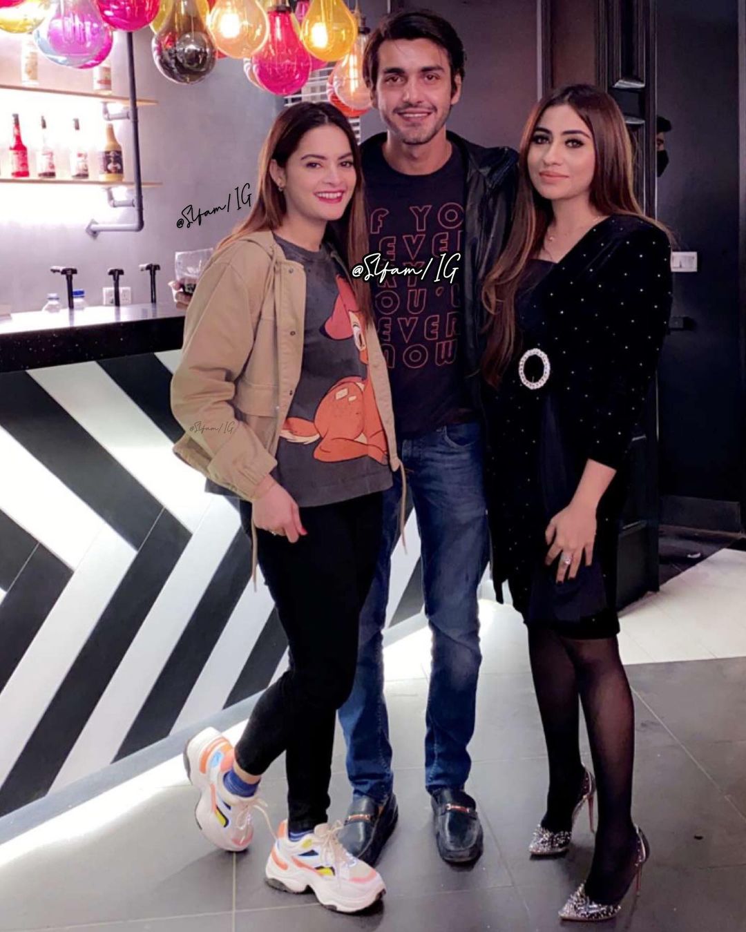 Minal Khan with Friends at a Birthday Party