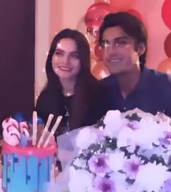 Minal Khan Celebrating Birthday With Beau Ahsan Mohsin Ikram