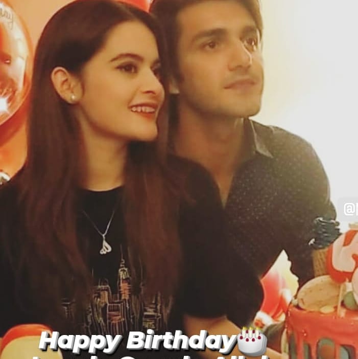 Minal Khan Celebrating Birthday With Beau Ahsan Mohsin Ikram