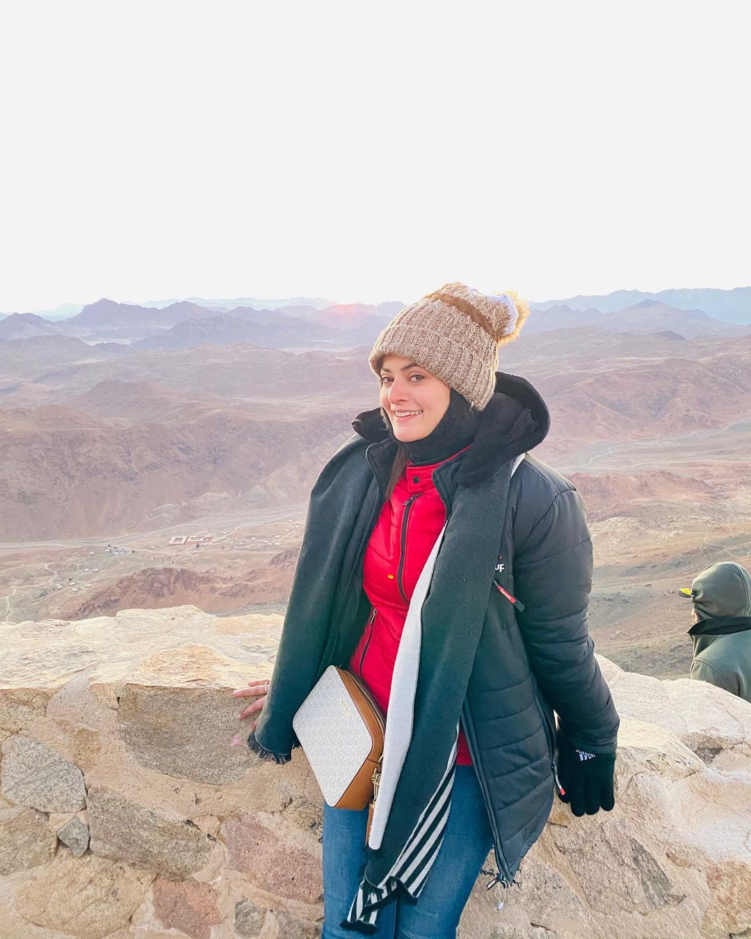 Minal Khan Shared Throwback Photos of Trekking at Jabal Musa Egypt