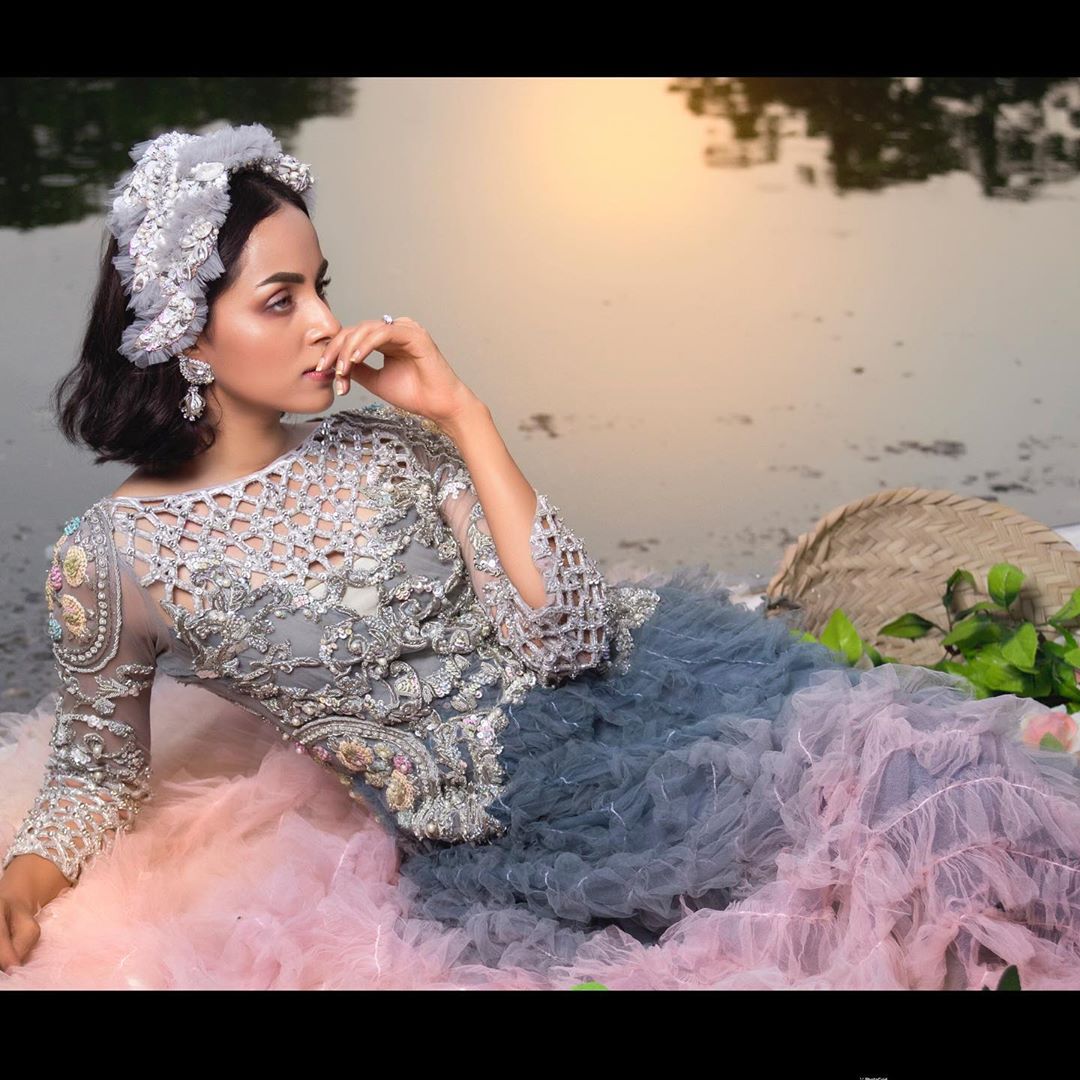 Nimra Khan Latest Bridal Dresses Photoshoot for Tabassum Mughal