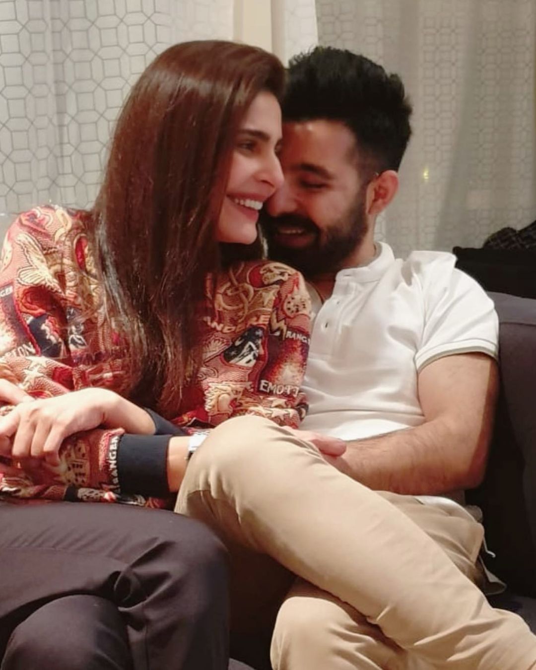 Beautiful Couple Sadia Ghaffar and Hassan Hayat Khan - Latest Photos