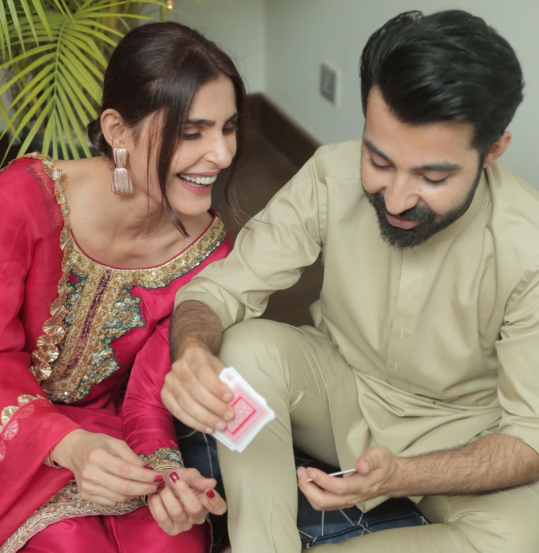 Beautiful Couple Sadia Ghaffar and Hassan Hayat Khan - Latest Photos