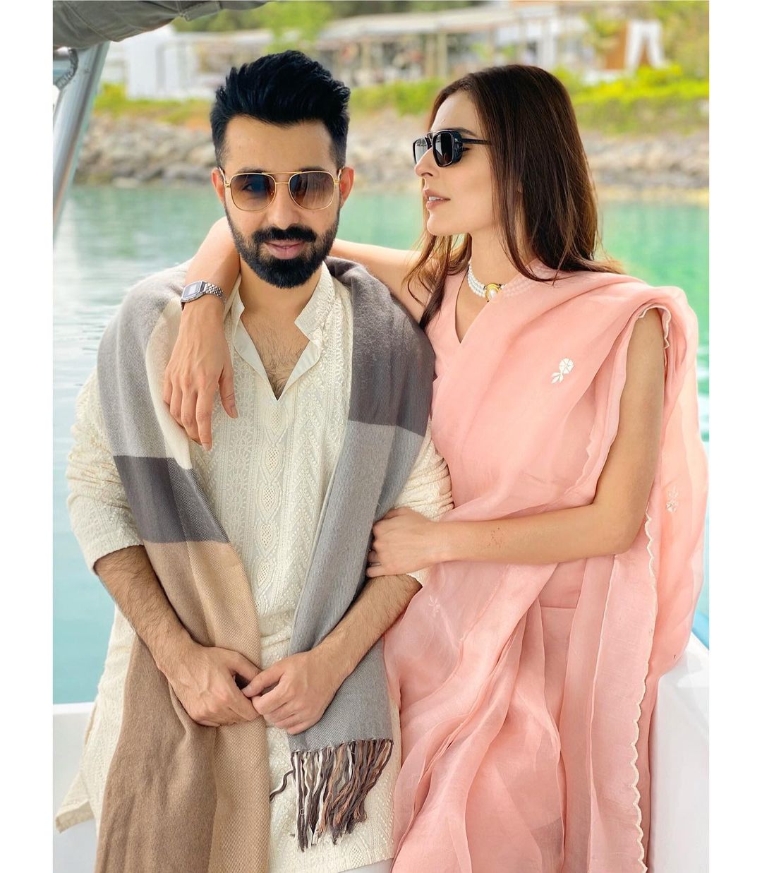 Beautiful Couple Sadia Ghaffar and Hassan Hayat Khan - Latest Photos