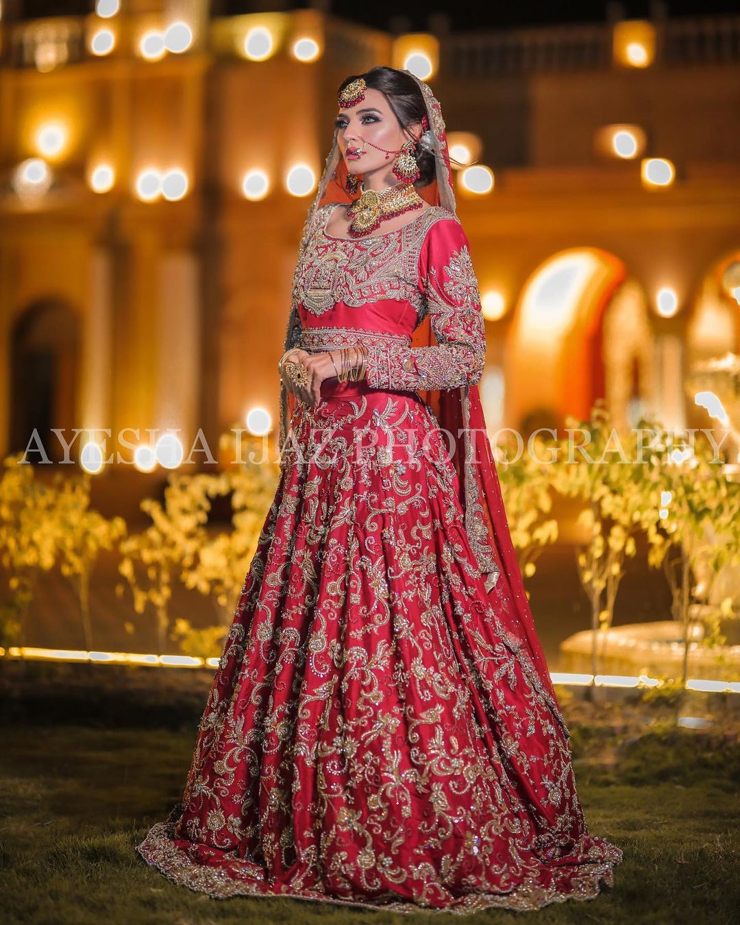 Actress Sadia Khan Beautiful Bridal Shoot for La Fiore