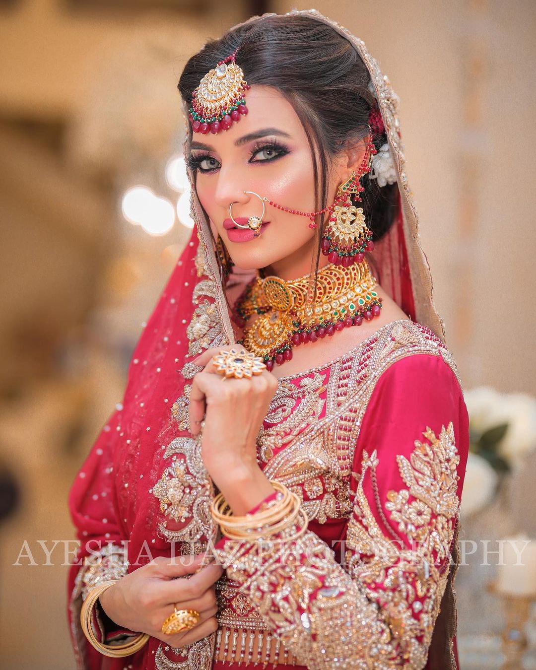 Actress Sadia Khan Beautiful Bridal Shoot for La Fiore