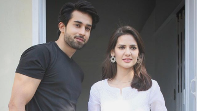 Bilal Abbas and Madiha Imam on the sets of Ek Jhooti Love Story