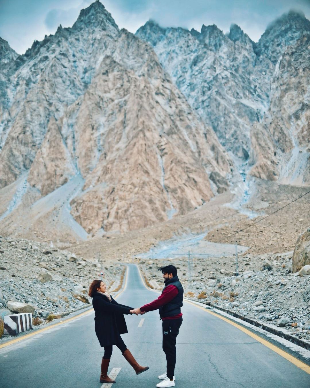 Waliya Najib With her Husband in Hunza - Beautiful Pictures