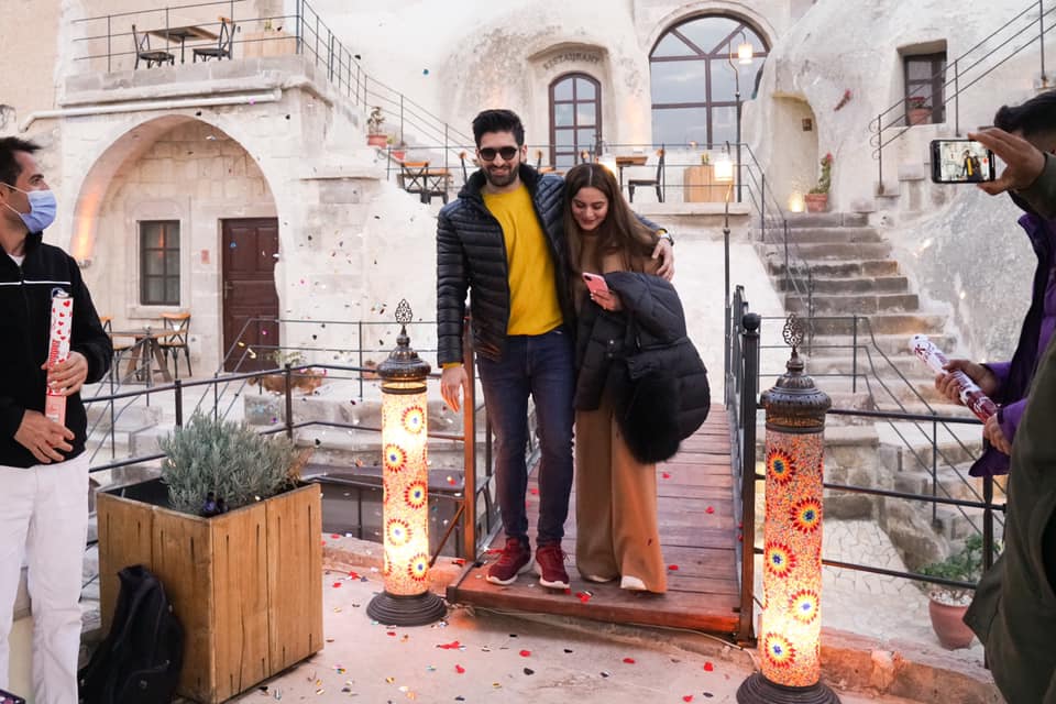 Aiman Khan 22nd Birthday with Muneeb Butt in Turkey