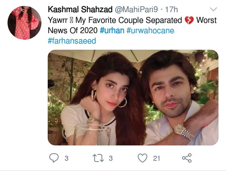 Urwa Hocane and Farhan Saeed to reportedly file for divorce