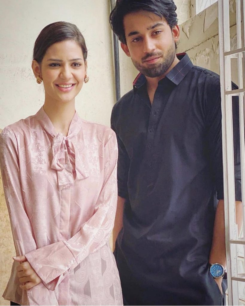 Bilal Abbas and Madiha Imam on the sets of Ek Jhooti Love Story