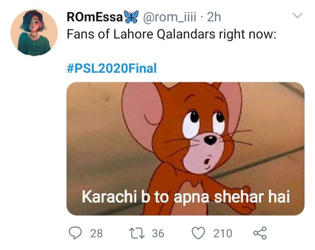 Karachi Vs Lahore PSL Final Memes