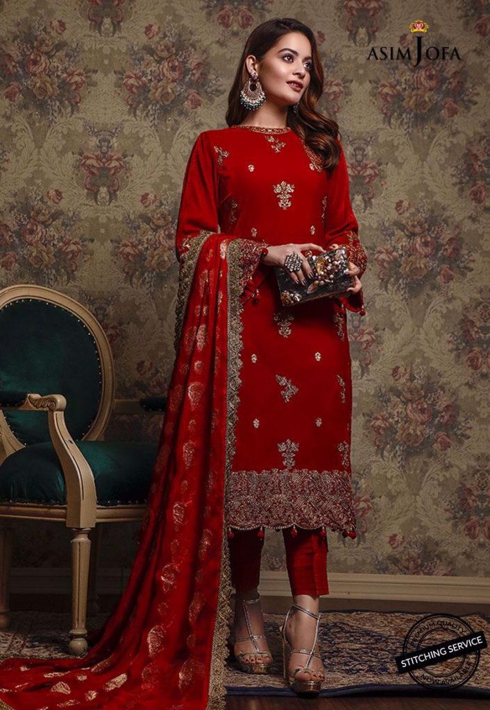 Latest Shoot Of Minal Khan For Asim Jofa Velvet Collection