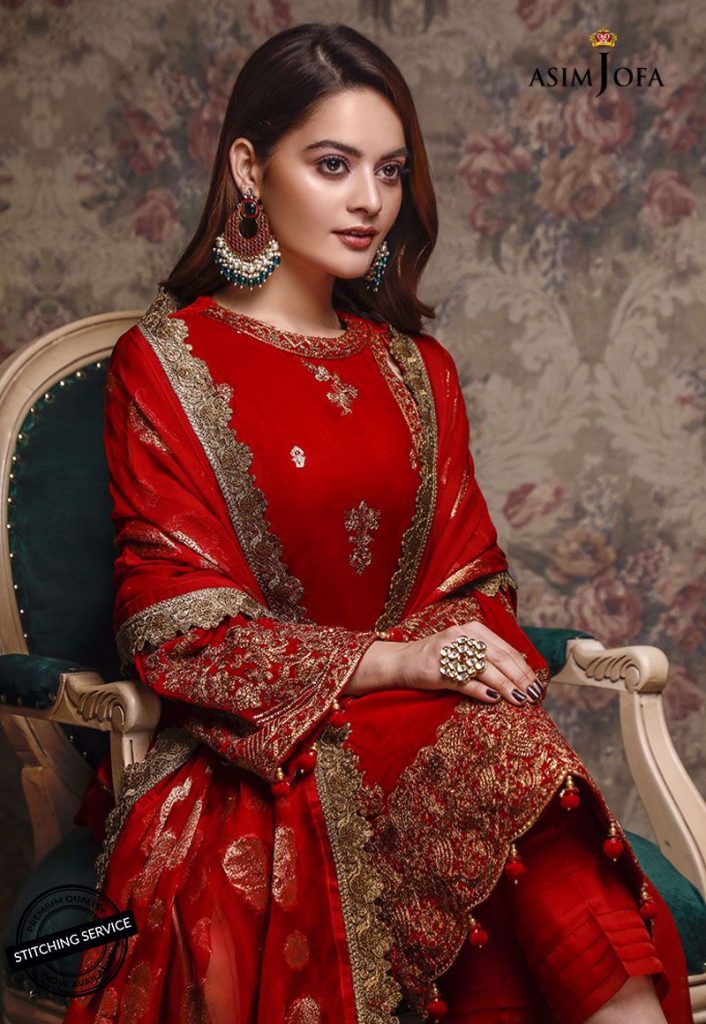 Latest Shoot Of Minal Khan For Asim Jofa Velvet Collection