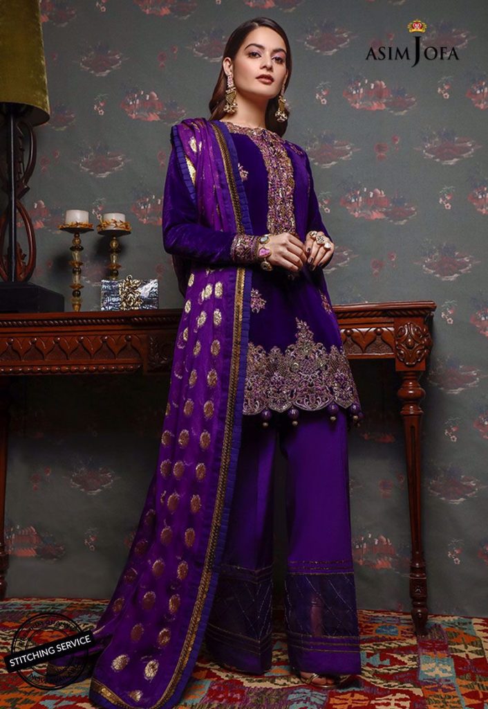 Latest Shoot Of Minal Khan For Asim Jofa Velvet Collection