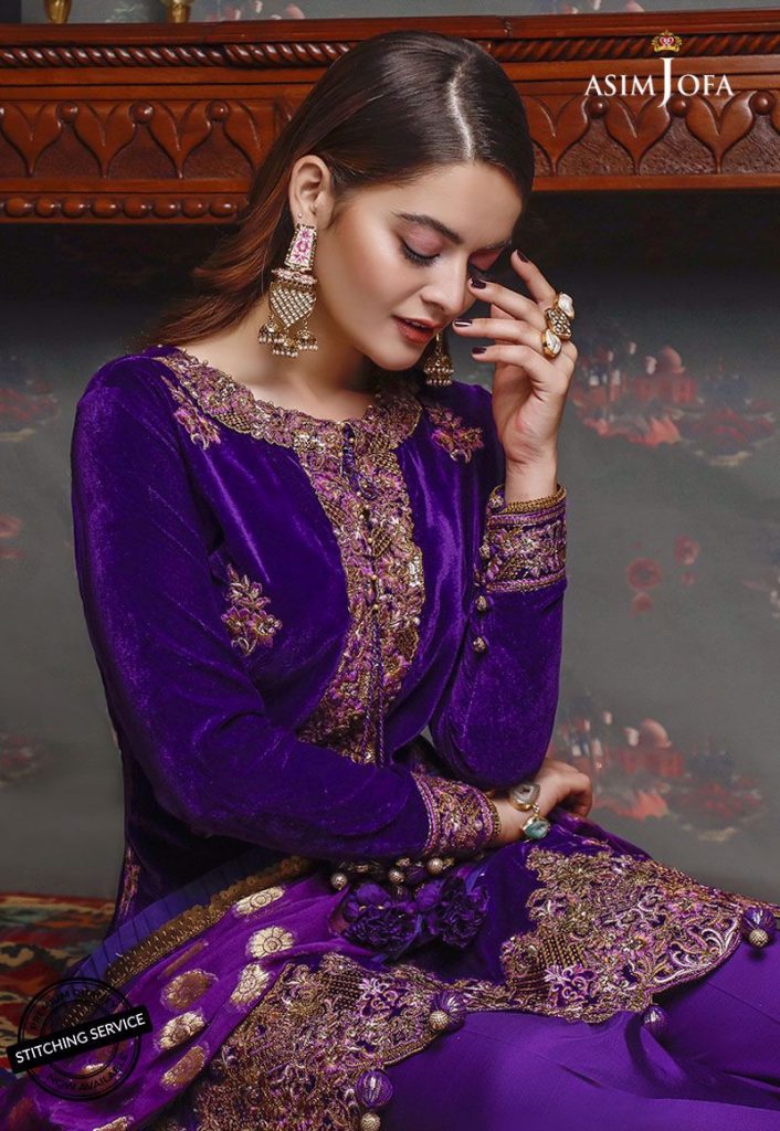 Latest Shoot Of Minal Khan For Asim Jofa Velvet Collection