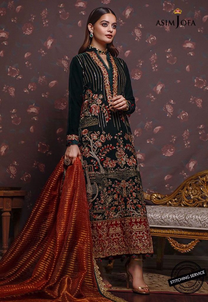 Latest Shoot Of Minal Khan For Asim Jofa Velvet Collection